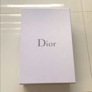White Dior shoe box
